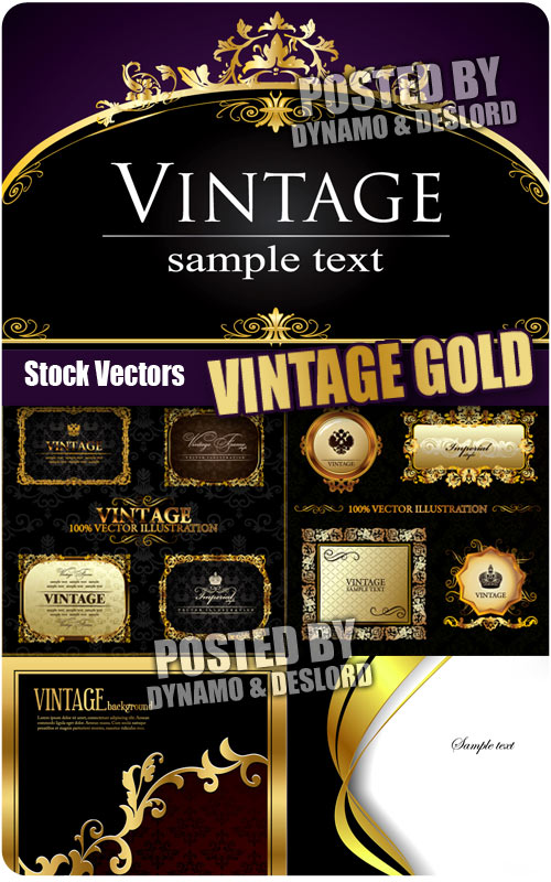 Vintage gold - Stock Vectors