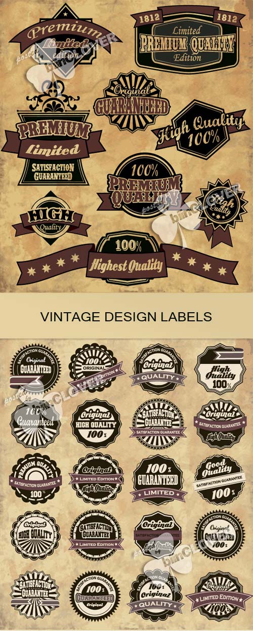 Vintage design labels 0017