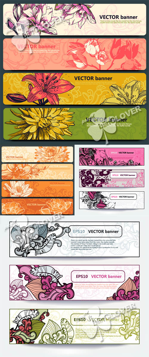 Floral banners 0017