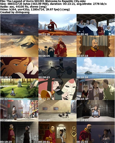 Avatar: The Legend of Korra S01E01 Welcome to Republic City (2012) HDTV 720p x264 AAC-Warhawk