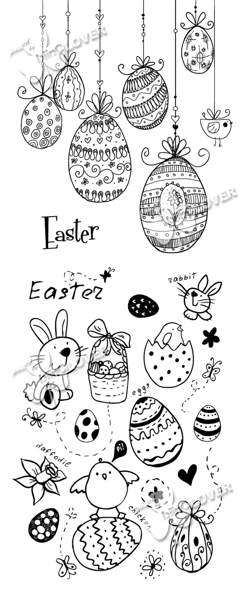 Easter design elements 0123