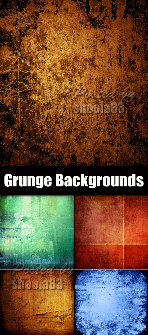 Stock Photo - Color Grunge Backgrounds 3