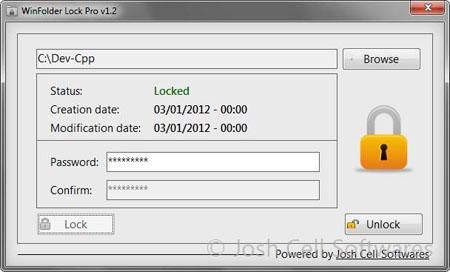 WinFolder Lock Pro 1.3 (x86/x64) - The Folder Security Solution