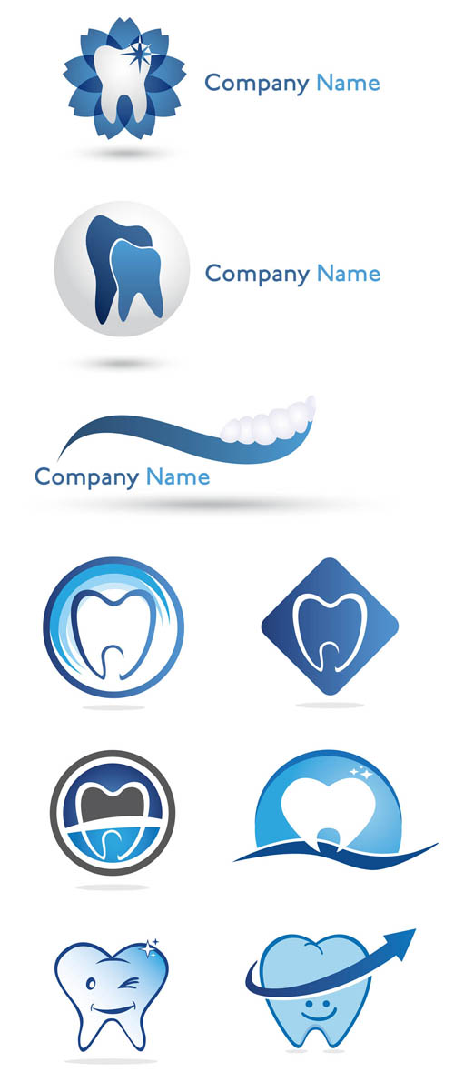 Dentist Logos - Logo Vector Set #13