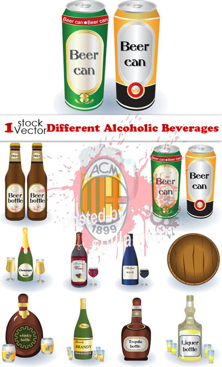 Alcoholic Beverages Vector