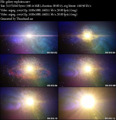 Earth and Space Background Galaxy Explosion
