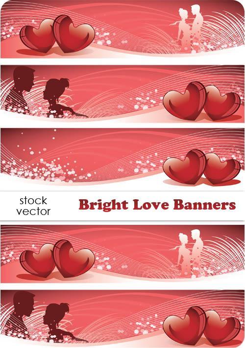 Vectors - Bright Love Banners