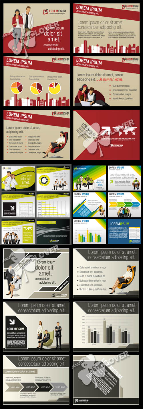Template for brochure with people 0135