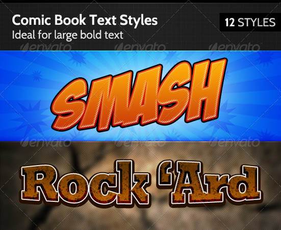 GraphicRiver Comic Book Text Styles