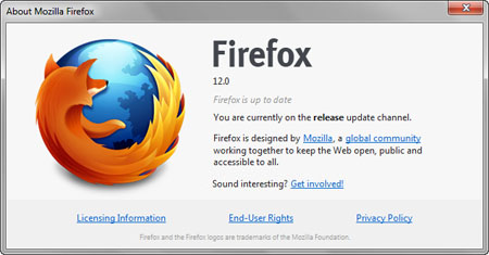 Mozilla FireFox 12 Final [EN/FR] (+ Portable)