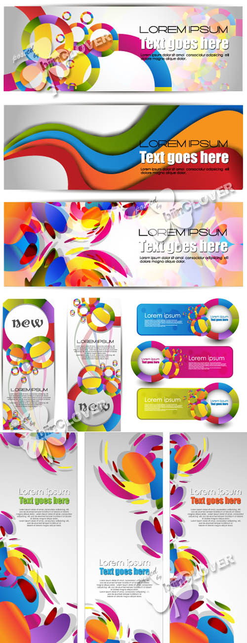 Bright technology banners 0143