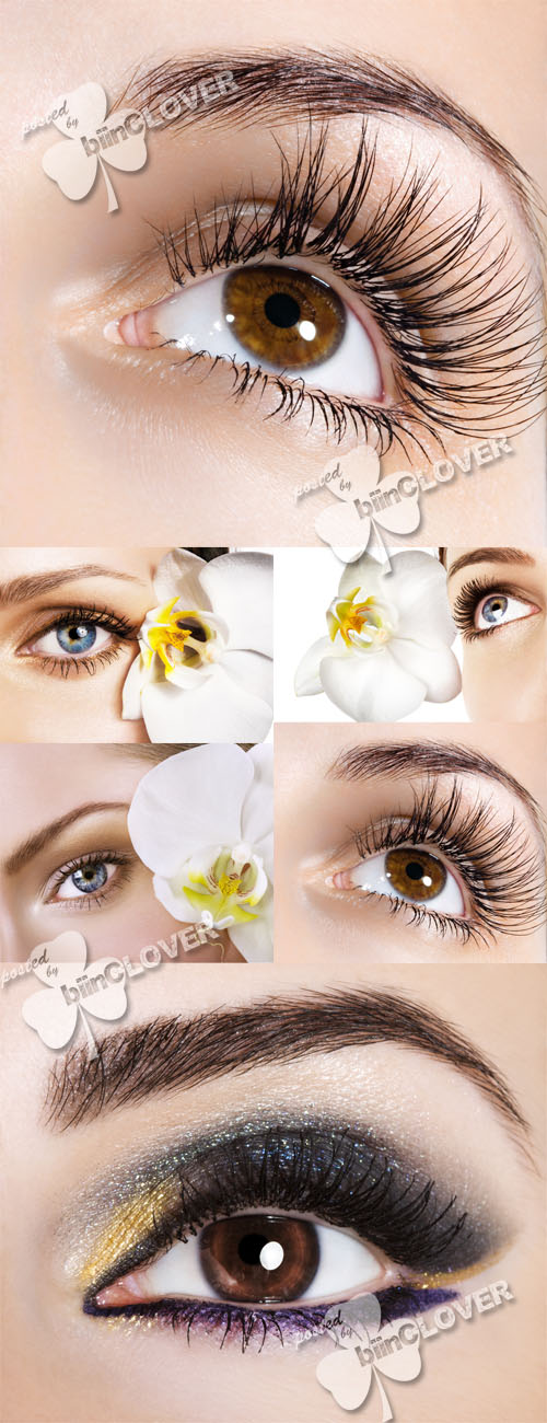 Woman eye and flower 0145