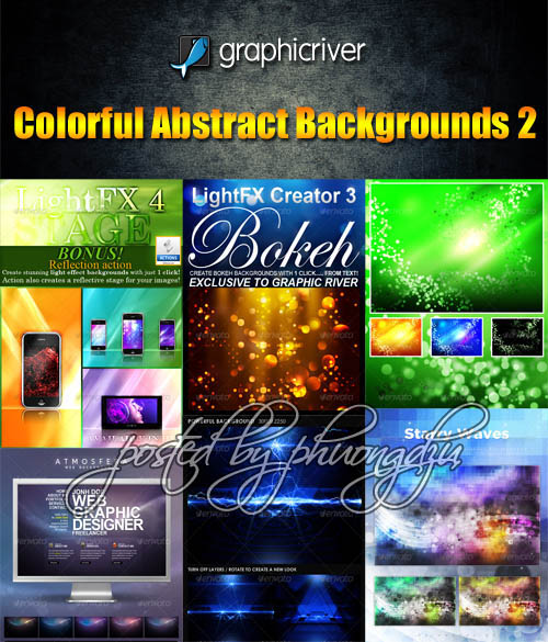 Colorful Abstract Backgrounds Pack 2