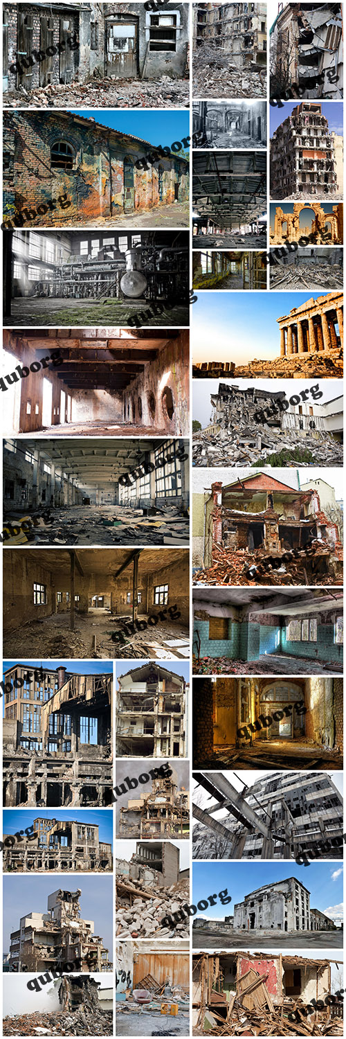 Stock Photos - Ruined Buildings