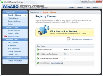 WinASO Registry Optimizer 4.8.2 Portable by SamDel