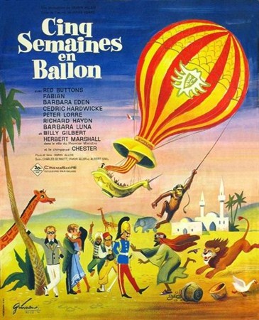 Пять недель на воздушном шаре / Five Weeks in a Balloon (1962 / DVDRip)