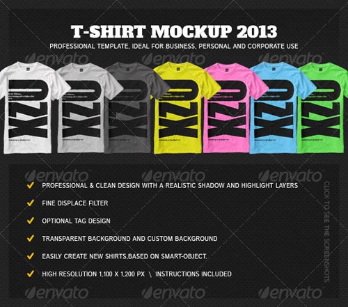  T-Shirt Mock Up 2013  GraphicRiver