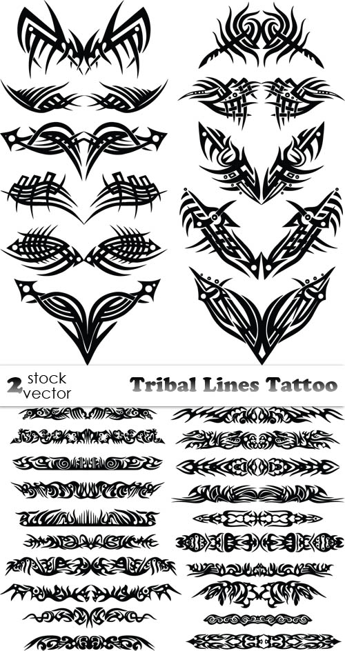 Vectors - Tribal Lines Tattoo
