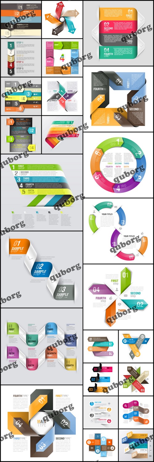 Stock Vector - Infographics Collection Part 9