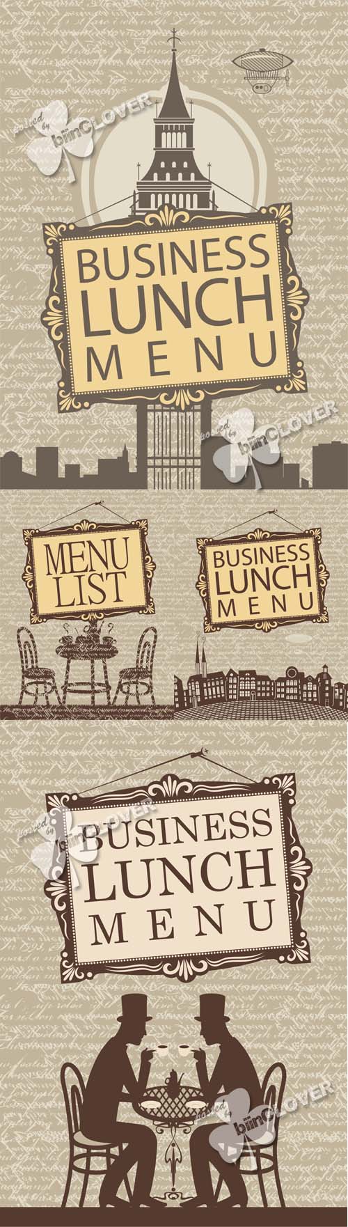 Business lunch menu design 0460