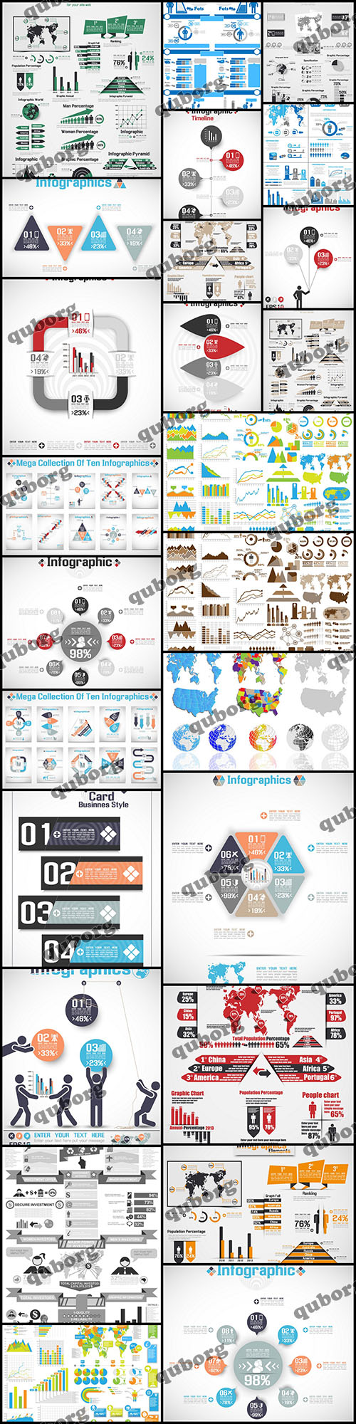 Stock Vector - Infographics Collection Part 12