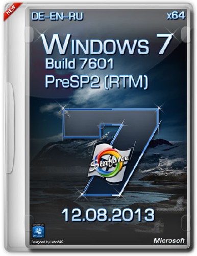 Windows 7 x64 Build 7601 PreSP2 RTM StaforceTEAM (DE/EN/RU/12.08.2013)