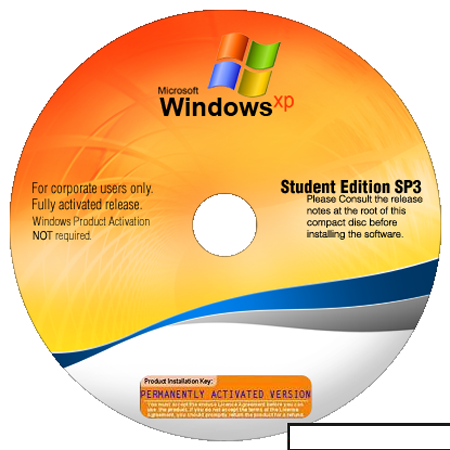 Microsoft Windows XP Professional SP3 Corporate Student Edition (2012)