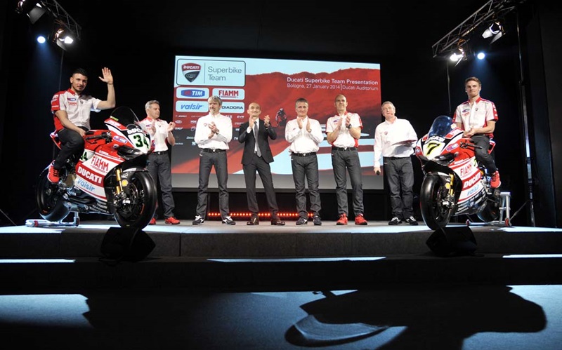 Презентация фабричной команды Ducati WSBK 2014