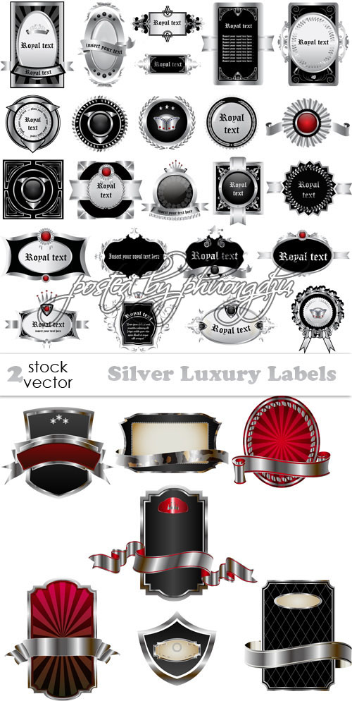 Vectors - Silver Luxury Labels 3