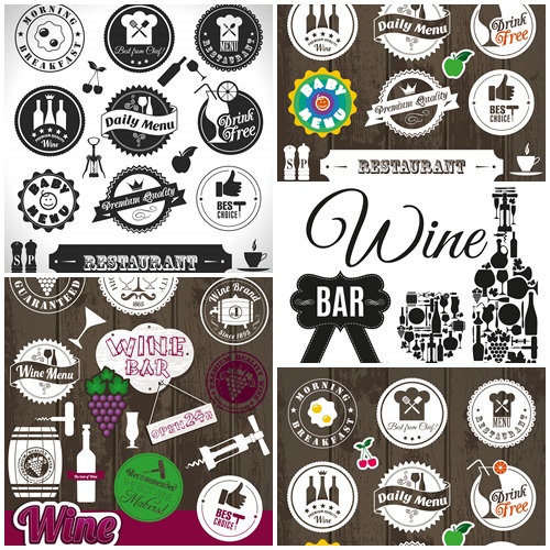 Wine menu - vector stock