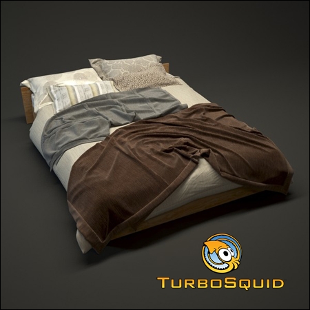 [3DMax]  TurboSquid Photorealistic Bed