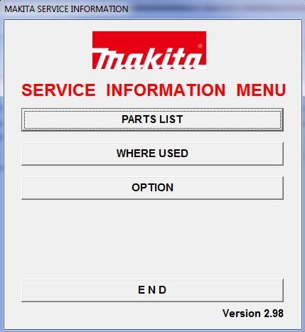 Makita Service Information v2.98 (x86/x64)