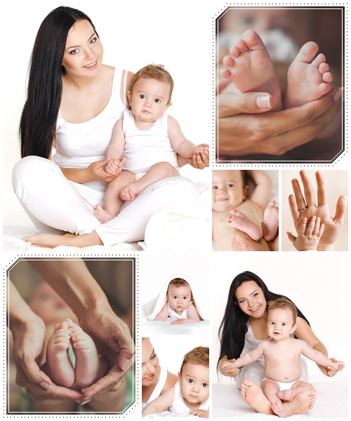 Child and mother, part 8 - stock photo
