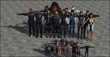 Mass Effect Character Models