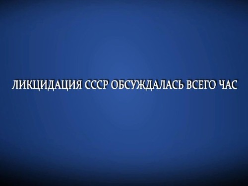 Ликвидация СССР обсуждалась всего час (2014) IPTVRip