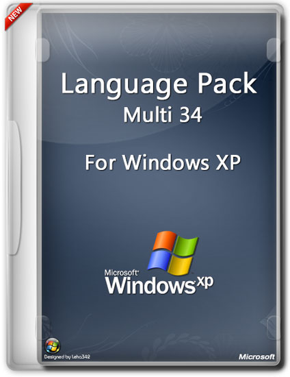 Language Pack Multi 34 For Windows XP (2014)