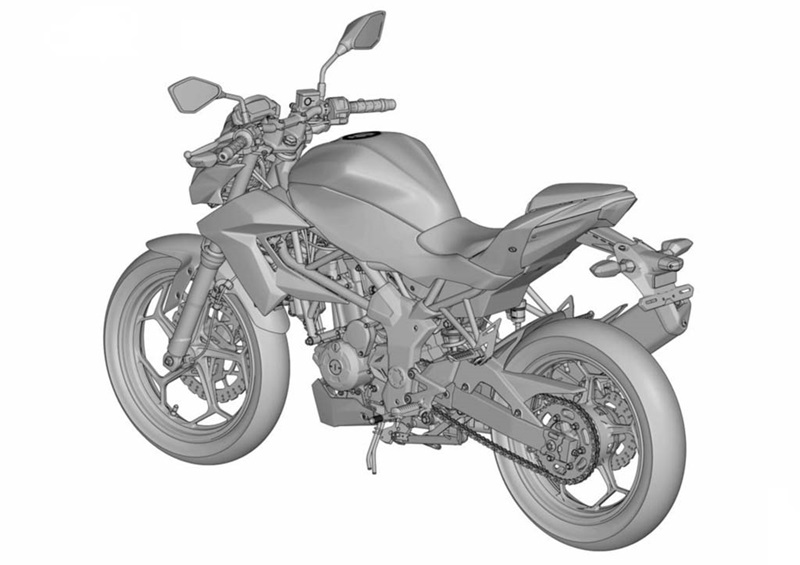 Kawasaki запатентовали малокубатурный нейкед