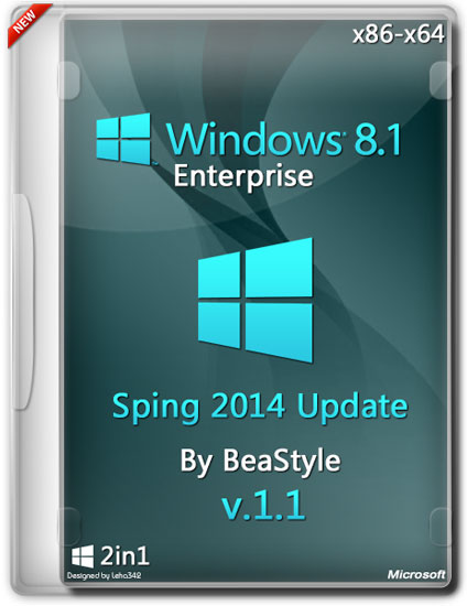 Windows 8.1 Enterprise x86/x64 Sping 2014 By BeaStyle v.1.1 (RUS/2014)
