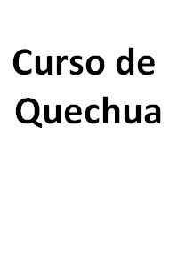 Curso de quechua