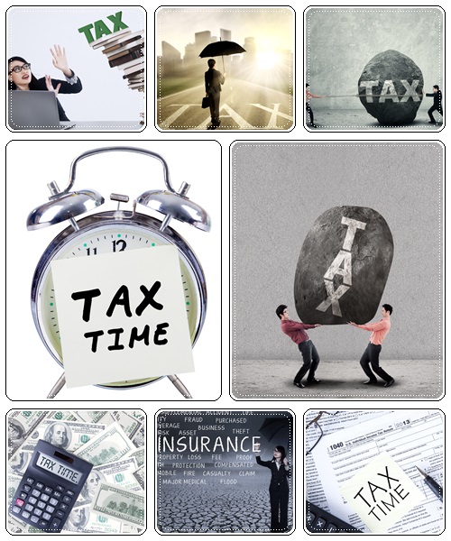 Corporation tax concept - stock photo