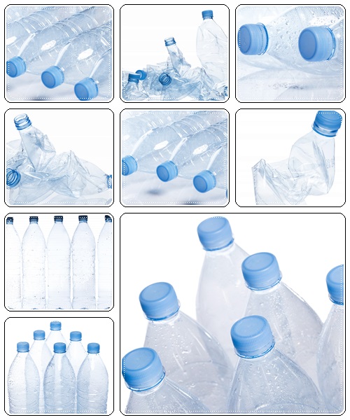 Utilization. Empty water bottle - stock photo