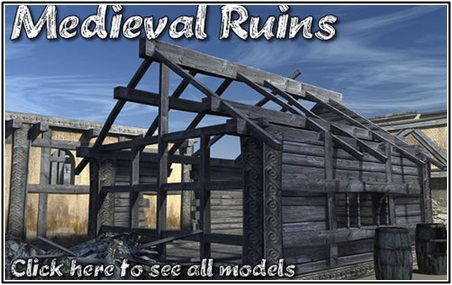 [3DMax] DEXSOFT-GAMES Medieval Ruins model pack