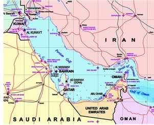 Страны Персидского залива - страховая зона военного риска