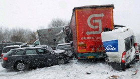 На Германию и Румынию обрушились сильные снегопады