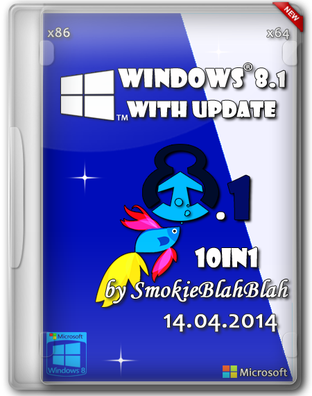 Windows 8.1 with Update 10in1 (x86/x64) by SmokieBlahBlah 14.04.2014 [Ru]