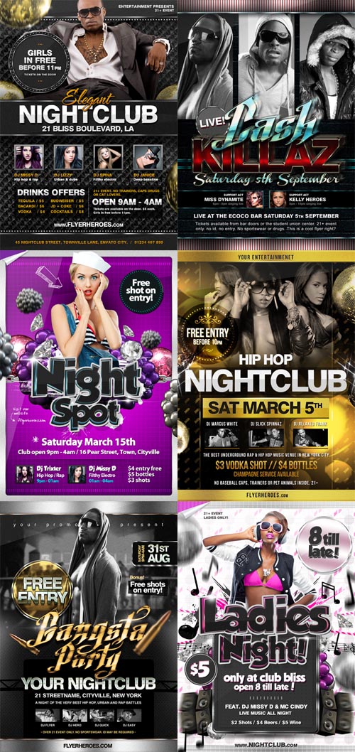 Club Flyer Templates Collection 2