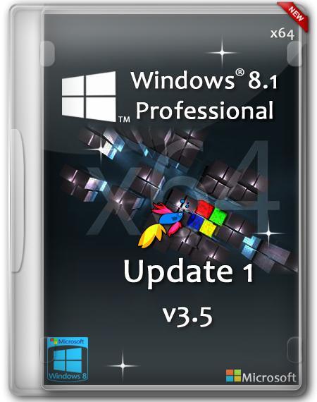 Windows 8.1 Professional Update 1 x64 v3.5 by D1mka (RUS/2014)