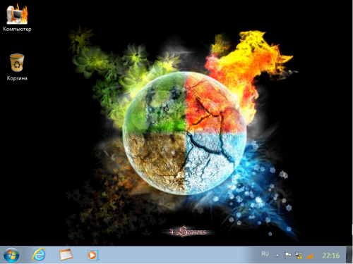 Windows7 Ultimate SP1 FIRE (x64) 2014 [RU-ENG] - TEAM OS