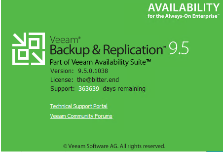 Veeam Backup & Replication 9.5.0.1922 (x64) 