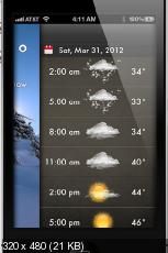 Weather 2x v1.50 для iPhone, iPod touch и iPad (Погода)